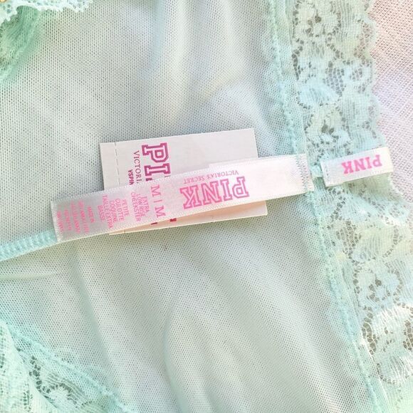 Tiffany blue and gold stud lace panty - Picture 4 of 5